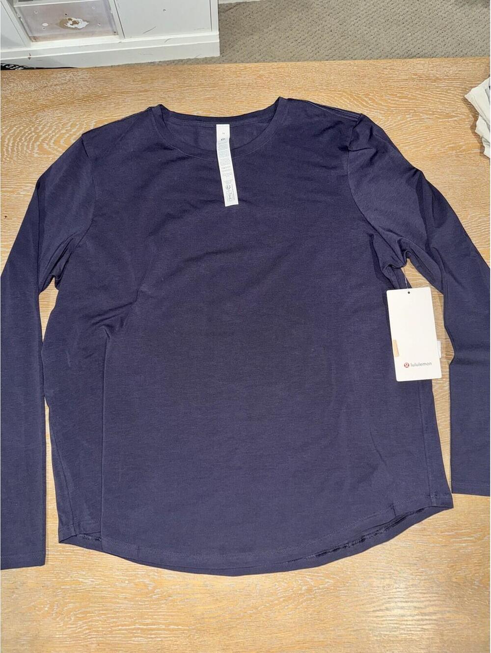 Lululemon Love Long Sleeve Tee SIZE 14 Atmospheric Purple NWT